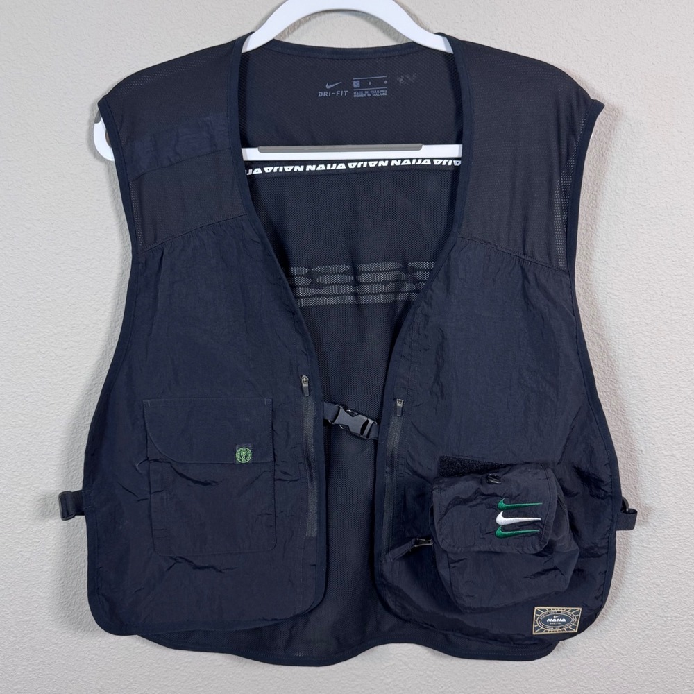 Nike Nigeria Naija Utility Vest Men's Large Black Football/Soccer Tactical Gorp